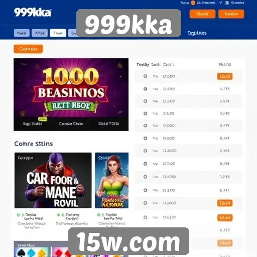 Desempenho do site 999kka entre plataformas de jogos